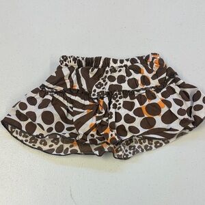 Carter's Brown and Orange Polka Dot Skirt